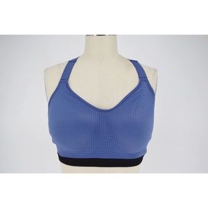 Victoria Sport Max Support Racerback Sports Bra Periwinkle Black 34DDD (34F)
